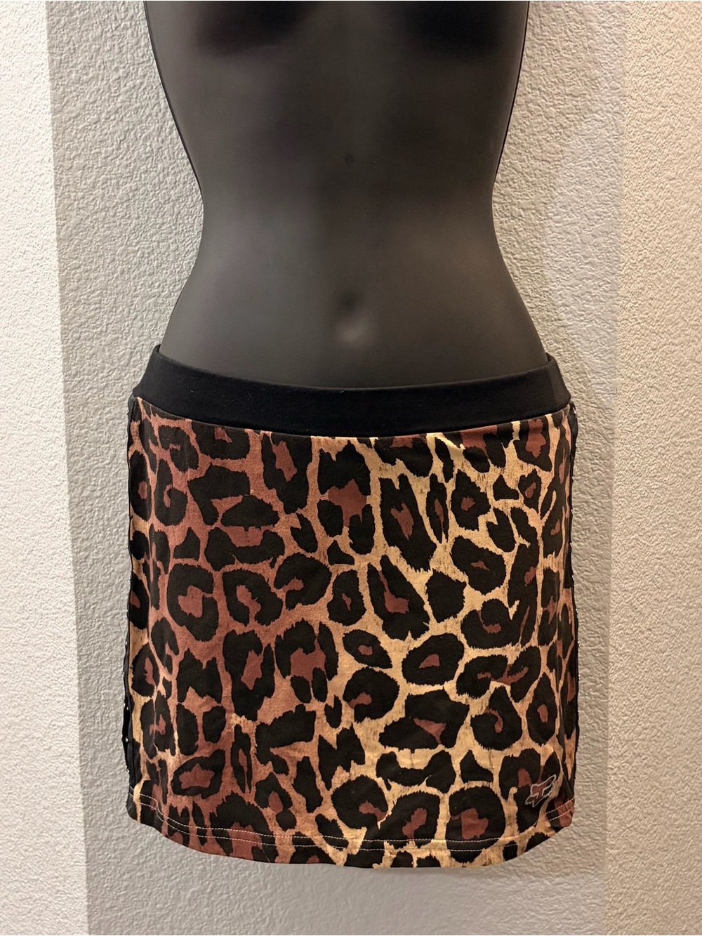 Y2K Leopard Print Mini Skirt